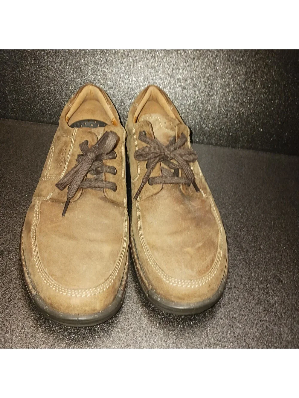 Ecco Mens  Brown  Leather  Fusion 11 Tie  Lace Up Shoes Size  11  Eu 44